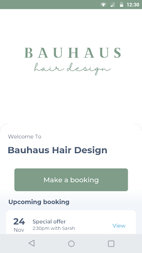 Android application Bauhaus Hair screenshort