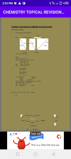 Chemistry questions and answer