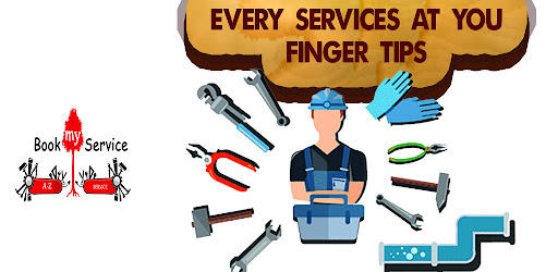 Android application BOOKMYSERVICE screenshort