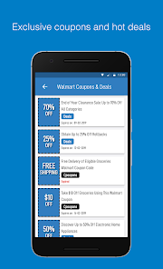 Captura de Pantalla 1 Coupons for Walmart - CouponAt android
