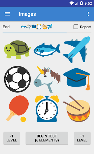 Android application Memory Test screenshort