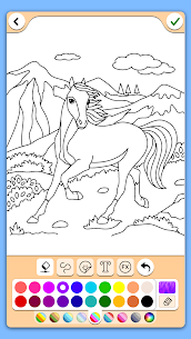Horse coloring pages game 1