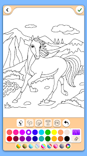 Horse coloring pages game 17.6.6 screenshots 1