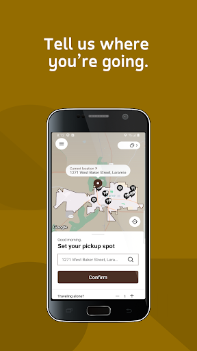 UWYO SafeRide Screen 2