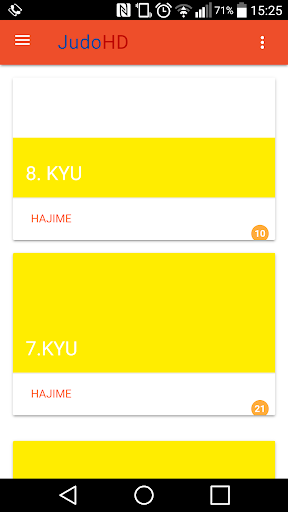 Android application JudoHD screenshort