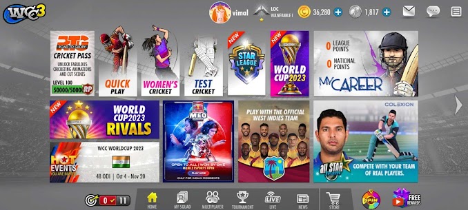 World Cricket Championship 3 MOD APK (Unlimited Coins) 2