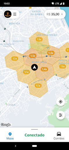 Android application Urban City - Motorista screenshort
