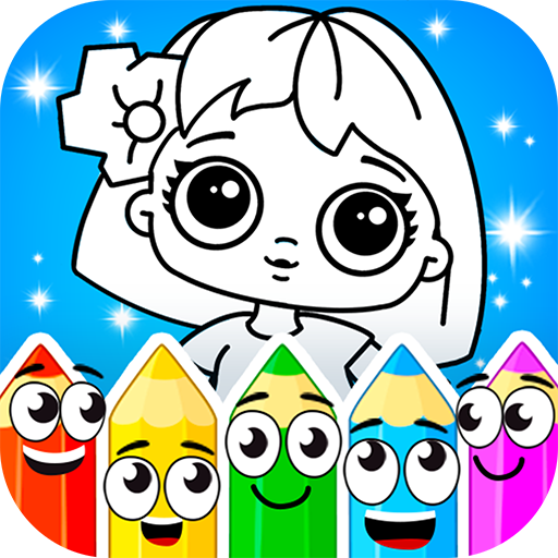 Coloring dolls  Icon