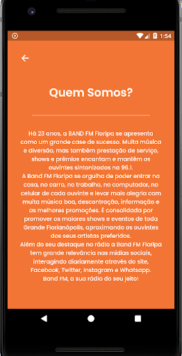 Band FM Floripa Screen 3