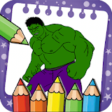 The incredible cHulk Hero Coloring Book icon