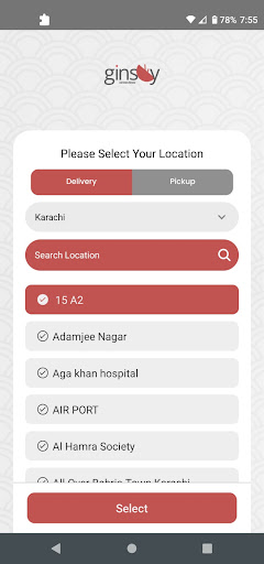 Android application Ginsoy screenshort