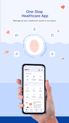 Android application ABHA, Health Locker, PHR screenshort