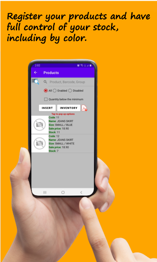 Android application Sales Evolution screenshort