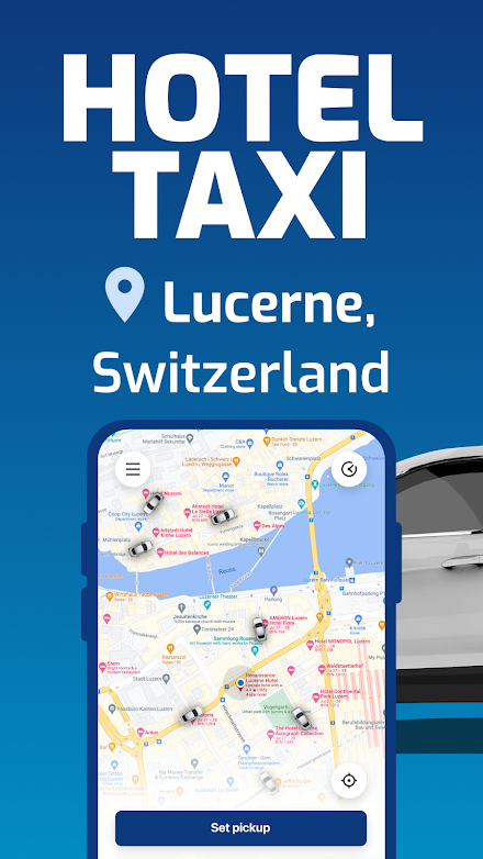 HOP IN: Lucerne Ride Hailing Screen 1