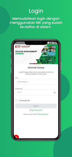 Android application Aplikasi Absensi Tanah Bumbu screenshort