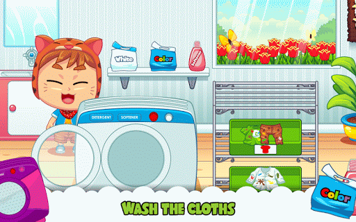 Screenshot of Marbel Laundry - Kids Game