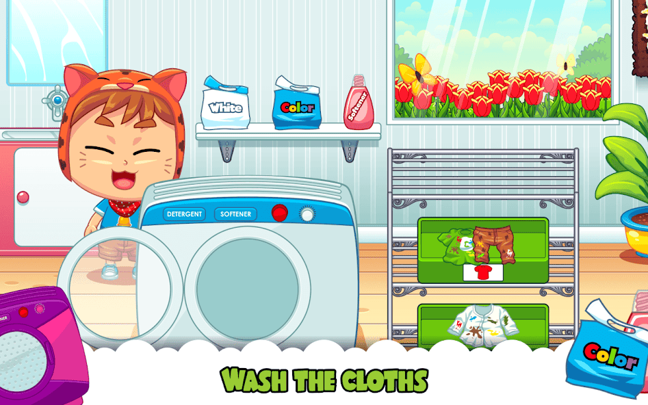 Marbel Laundry - Kids Game MOD APK screenshot
