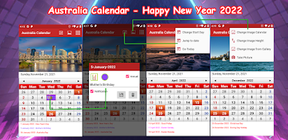 مسح كسر بشكل منتظم  Australia Calendar 2022 - التطبيقات على Google Play