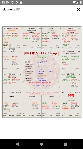Lập Lá Số Tử Vi & La Bàn Screen 2