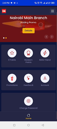 Android application CnG Loyalty App screenshort