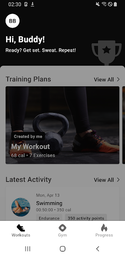 Alpha Gym Screen 3