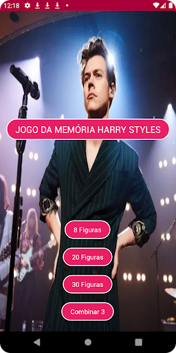 Android application Harry Styles Matching Game screenshort