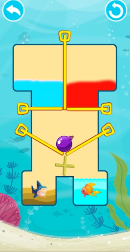 Save The Fish Pull Pin Screen 2