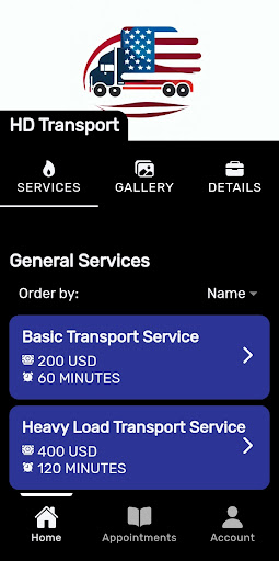 Android application High Desert Transport screenshort