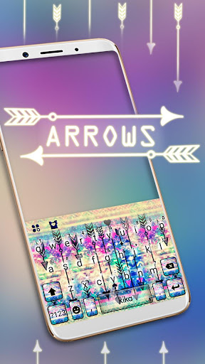 Android application Galaxy Arrows Keyboard Theme screenshort