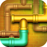 Connect Smart Pipes | Logical Plumbing Puzzle Game icon