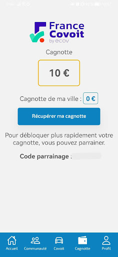 FranceCovoit Prime covoiturage