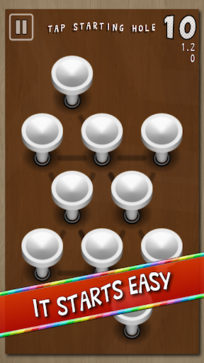 Triangular Peg Solitaire Screen 2