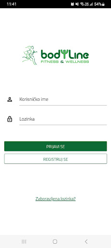 Android application Bodyline fitness & wellness screenshort