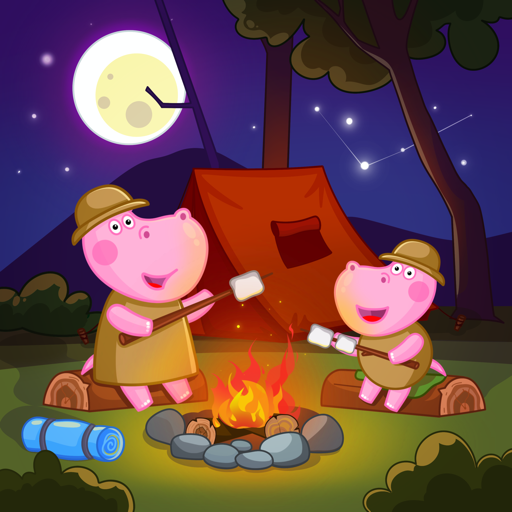 Hippo Family: Mountain Camping  Icon