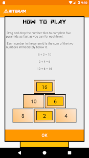 Number Pyramids - Mental Maths Game - Aritgram 2.2 screenshots 1