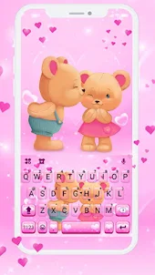 クールな Bear Couple のテーマキーボード