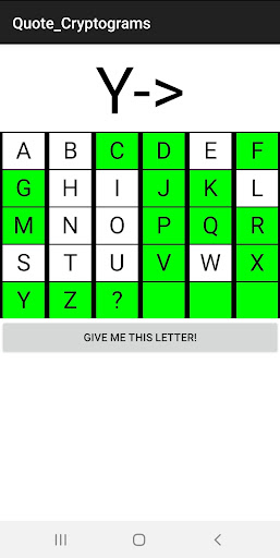 Android application Quote Cryptograms screenshort
