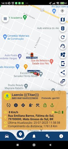 Android application Save Rastreamento screenshort
