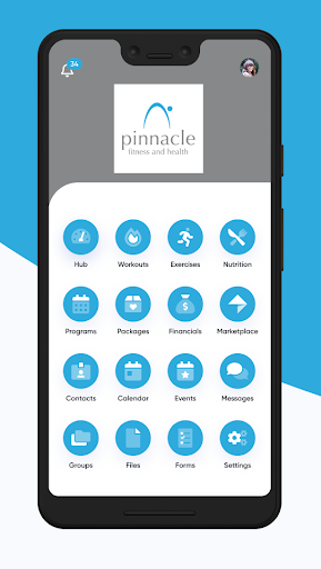 Android application Pinnacle Fitness and Health screenshort