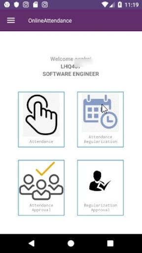 Android application LQT Attendance Application screenshort