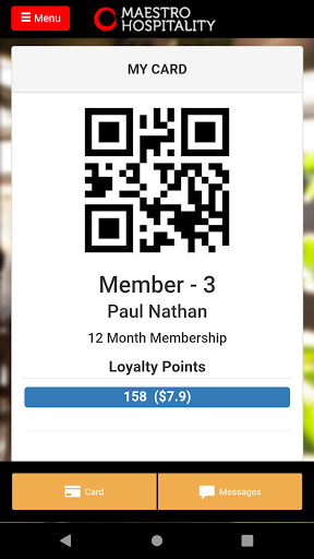 Maestro Hospitality Loyalty Screen 2