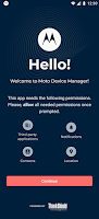 screenshot of Moto Device Manager