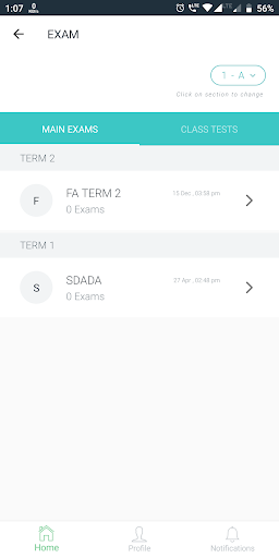 SCHOOLLOG ADMIN Screen 3
