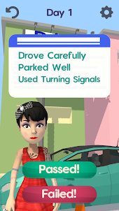 Driving Test-3D car simulation