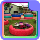 Colorful Garden Pots Design icon