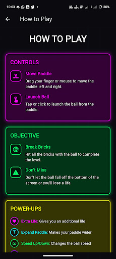BrickNova Brick Breaker Game