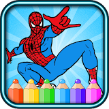 learn to color spider game fans icon