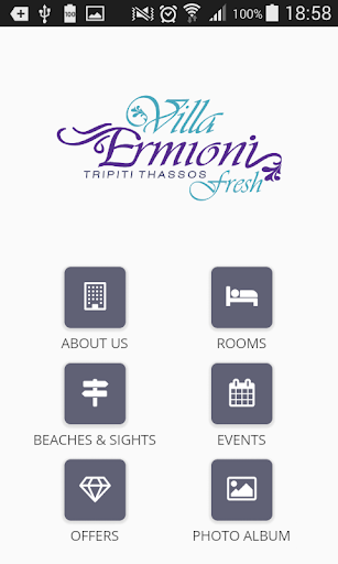 Android application Villa Ermioni Fresh - Thassos screenshort