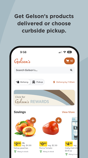 Gelson’s Rewards & Shopping Screen 2