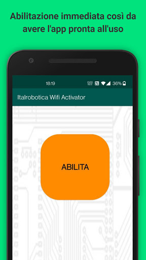 Italrobotica WiFi Activator Screen 2